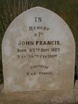 FRANCIS John 1827-1905