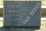 EEDEN Martha Maria, van 1917-1974