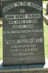 PASCOE John Henry -1930 & Phoebe Ellen -1959