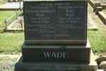 WADE Edward Marsden 1877-1953 & Alice 1886-1983