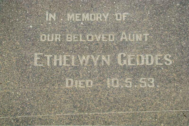 GEDDES Ethelwyn -1953
