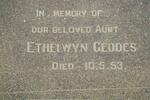 GEDDES Ethelwyn -1953