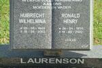 LAURENSON Ronal Henry 1930-2002 & Huibrecht Wilhelmina 1940-2002