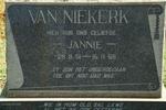 NIEKERK Jannie, van 1951-1968