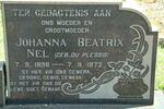 NEL Johanna Beatrix nee DU PLESSIS 1898-1973