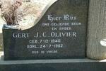 OLIVIER Gert J.C. 1940-1962