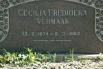 VERMAAK Cecilia Fredrieka 1874-1962