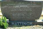HATTINGH Jan Hendrik 1897-1959 & Margaretha J.L.S. 1908-1978