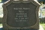 NELL Martha Maria nee CRONJE 1886-1957