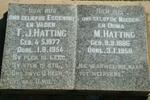 HATTING T.J. 1877-1954 & M. 1886-1958