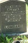 LOMBARD Aletta -1944