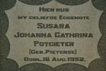 POTGIETER Susara Johanna nee PIETERSE -1952