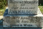 WALDECK Ann 1934-1934