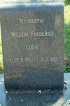 LOUW Willem Frederick 1911-1969