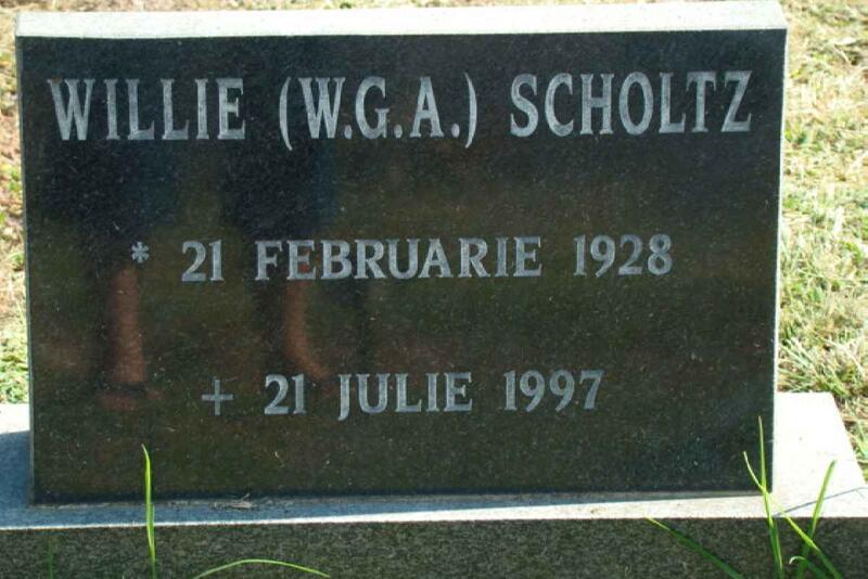 SCHOLTZ W.G.A. 1928-1997