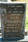 PARKHOUSE Ralph 1920-1998