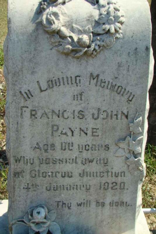 PAYNE Francis John -1920