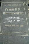 WETTERGREEN Peter G.D. 1913-1989