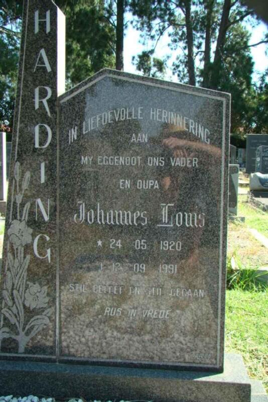 HARDING Johannes Louis 1920-1991