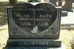 CALDECOTT Walter Mills 1921-1990 & Aletta 1926-2006
