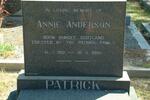 PATRICK Annie Anderson 1901-1984