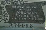 BROOKS Johannes Zacharias 1909-1985