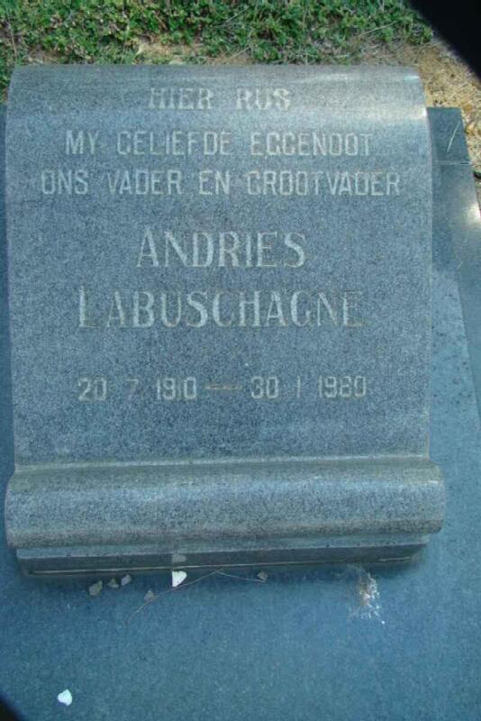LABUSCHAGNE Andries 1910-1980