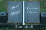 MARSHALL Mary Martha 1928-1978