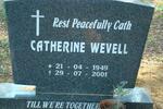 WEVELL Catherine 1949-2001