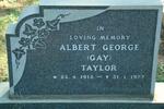 TAYLOR Albert George 1915-1977