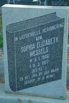WESSELS Sophia Elizabeth 1906-1977
