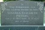 PIETERS Susanna Elizabeth 1907-1976