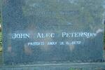 PETERSON John Alec -1972