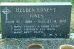 JONES Reuben Ernest 1898-1979