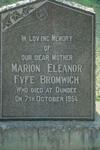 BROMWICH Marion Eleanor Fyfe -1954