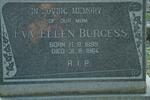 BURGESS Eva Ellen 1899-1964