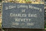 NEVETT Charles Eric 1901-1981