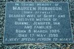 ROBINSON Maureen nee ATTWELL 1924-1990