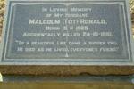 RONALD Malcolm 1925-1951