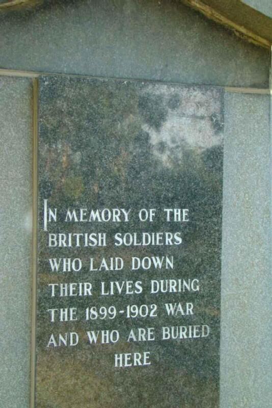 Anglo Boer War Memorial for British Soldiers