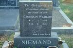 NIEMAND Christiaan Wilhelmus 1910-1981