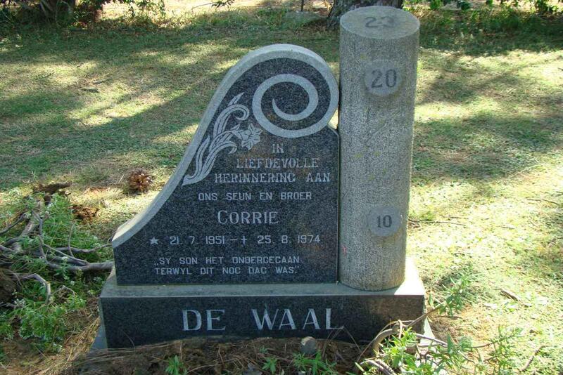WAAL Corrie, de 1951-1974