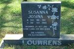 LOUWRENS Susanna Josina 1911-1985