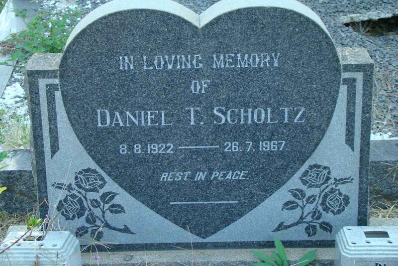SCHOLTZ Daniel T. 1922-1967