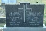 LAUF Clifford Leslie 1916-1976 & Olive Frances 1922-1964
