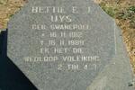 UYS Bettie E.J. nee SWANEPOEL 1912-1989