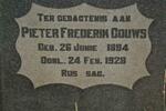 GOUWS Pieter Frederik 1894-1928