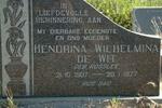 WIT Hendrina Wilhelmina, de nee ROSSLEE 1907-1977