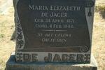 JAGER Maria Elizabeth, de 1871-1946