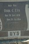UYS Dirk C. 1878-1954